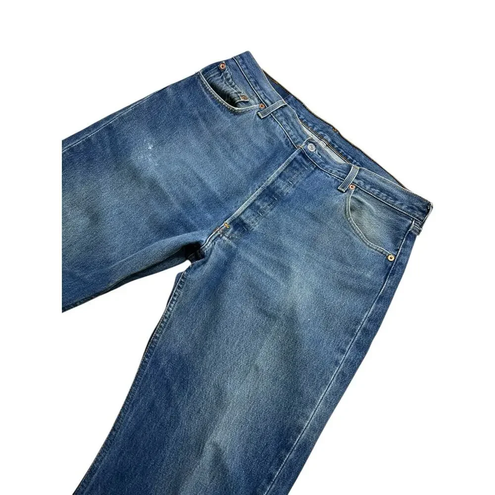 Vintage 90s Levi's 501xx Made in USA 38x33 Actual 36x32 Wash‎ Faded Distress